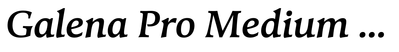 Galena Pro Medium Italic